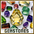 Fan of gemstones